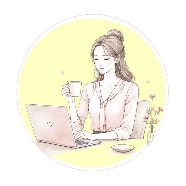 ひとり時間を活かして未来設計をする女性を表現したStrongLadyのイラスト